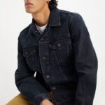 LEVI'S® THE TRUCKER JACKET BLUE BLACK TRUCKER - Image 3