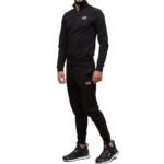 EMPORIO ARMANI MAN EA7 CORE IDENTITY COTTON TRACKSUIT WITH LOGO BLACK - Image 2