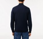 LACOSTE MEN'S REGULAR FIT STAND-UP COLLAR ZIPPERED SWEATSHIRT BLEU MARINE - Image 3