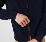LACOSTE MEN'S REGULAR FIT STAND-UP COLLAR ZIPPERED SWEATSHIRT BLEU MARINE - Image 6