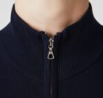 LACOSTE MEN'S REGULAR FIT STAND-UP COLLAR ZIPPERED SWEATSHIRT BLEU MARINE - Image 7