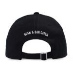 DSQUARED2 MEN EMBROIDERED CABARDINE BASEBALL CAP BLACK - Image 3