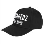 DSQUARED2 MEN EMBROIDERED CABARDINE BASEBALL CAP BLACK - Image 2
