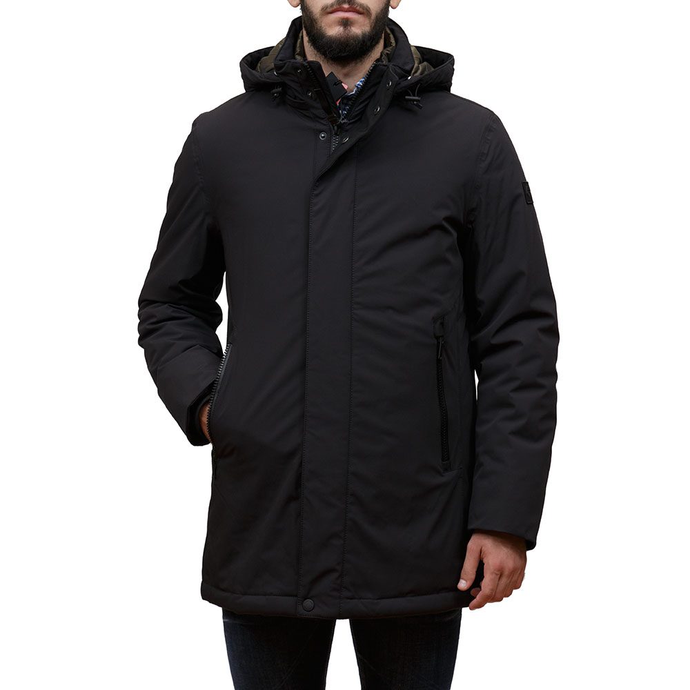330402-10495-99-1 MILESTONE MEN RIVER MICROFIBER WATERPROOF JACKET BLACK - Image 1