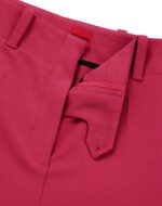 HUGO WOMAN HULANA REGULAR FIT WILD LEG TROUSERS MEDIUM PINK - Image 5