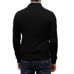 POLO RALPH LAUREN MEN LONG SLEEVE KNITTED FULL-ZIP SWEATER BLACK - Image 3