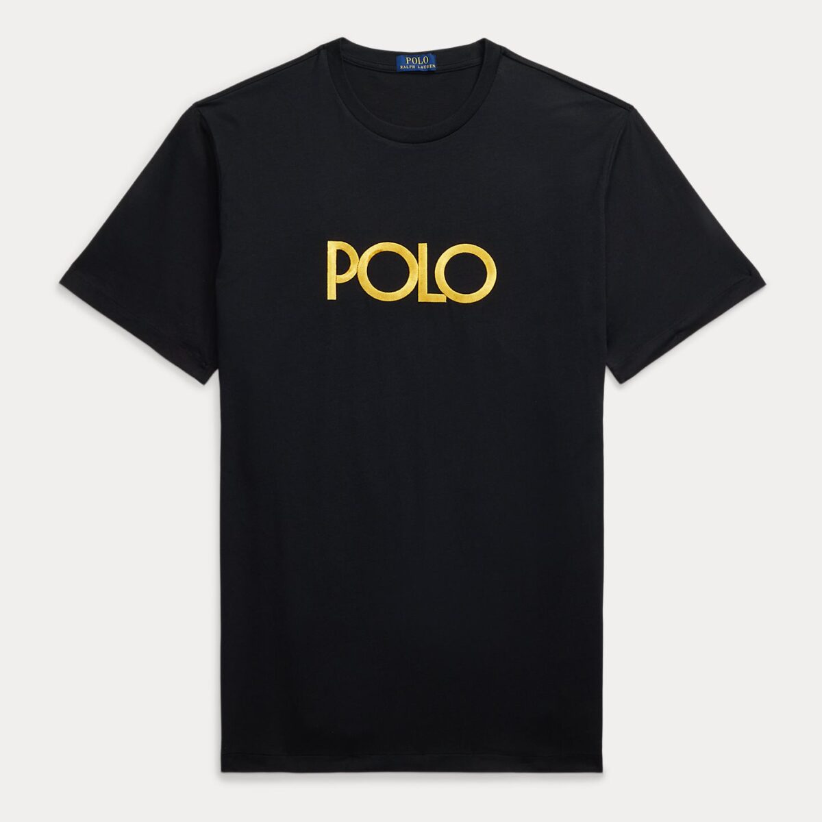 POLO RALPH LAUREN MEN EMBROIDERED LOGO JERSEY T-SHIRT BLACK - Image 5