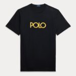 POLO RALPH LAUREN MEN EMBROIDERED LOGO JERSEY T-SHIRT BLACK - Image 5