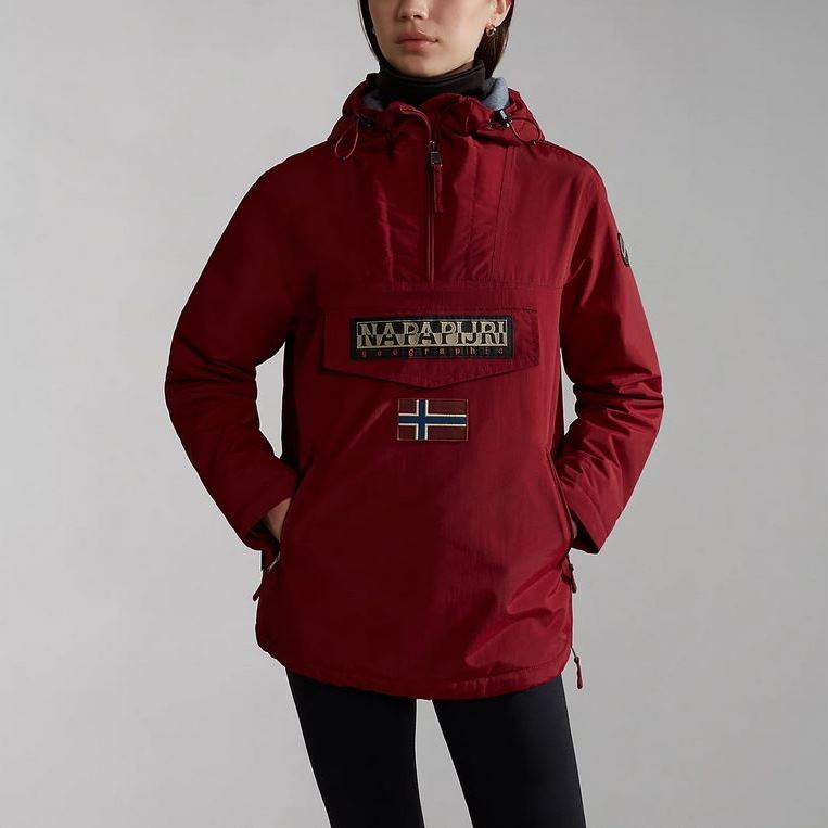 NP0A4GMDR541-1 NAPAPIJRI RAINFOREST POCKET WINTER ANORAK JACKET VINT AMARANTH - Image 1