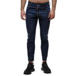 DSQUARED2 MEN DARK CLEAN WASH SKATER JEANS BLUE