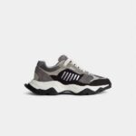 DSQUARED2 MEN WAVE MESH VELOUR SNEAKERS GREY BLACK