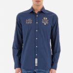 LA MARTINA MEN'S SHIRT IN REGULAR FIT NAVY