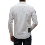 LA MARTINA MEN'S LONG-SLEEVED SHIRT IN REGULAR FIT OXFORD OPTIC WHITE - Image 4