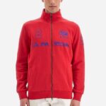 LA MARTINA MEN REGULAR FIT SWEATSHIRT BARBAD CHERRY/TURK SEA