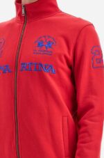 LA MARTINA MEN REGULAR FIT SWEATSHIRT BARBAD CHERRY/TURK SEA - Image 3