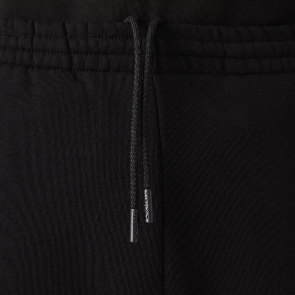 LACOSTE MAN COTTON FLEECE JOGGER SWEATPANTS BLACK - Image 4