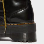DR MARTENS WOMAN JADON MAX BUTTERO LEATHER PLATFORM BOOTS BLACK - Image 8
