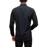 PAUL&SHARK POPLIN COTTON SHIRT WITH METALLIC SHARK BLACK - Image 3