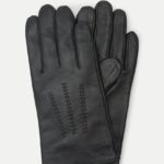 BOSS MEN HAINZ-ME LEATHER GLOVES BLACK