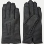 BOSS MEN HAINZ-ME LEATHER GLOVES BLACK - Image 2