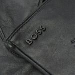 BOSS MEN HAINZ-ME LEATHER GLOVES BLACK - Image 3