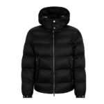 BOSS MEN MONOGRAM JACQUARD WATER REPELLENT PADDED JACKET WITH HOOD BLACK - Image 6