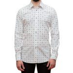 KARL LAGERFELD MEN K MONOGRAM SHIRT WHITE