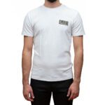 EMPORIO ARMANI MEN EA7 GOLD LABEL SHORT SLEEVED PIMA COTTON T-SHIRT WHITE