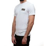 EMPORIO ARMANI MEN EA7 GOLD LABEL SHORT SLEEVED PIMA COTTON T-SHIRT WHITE - Image 2