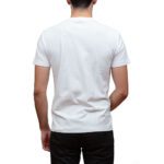 EMPORIO ARMANI MEN EA7 GOLD LABEL SHORT SLEEVED PIMA COTTON T-SHIRT WHITE - Image 3