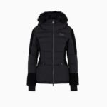 EMPORIO ARMANI EA7 WOMAN WINTER HOODED JACKET BLACK