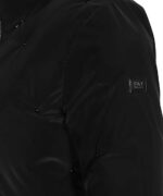 EMPORIO ARMANI EA7 WOMAN WINTER PADDED PEA CABAN COAT WITH STUDS BLACK - Image 3