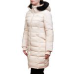 EMPORIO ARMANI EA7 WOMAN WINTER CABAN COAT ECRU - Image 2