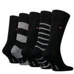 TOMMY HILFIGER MEN 5 PACK GIFT SET SOCKS BLACK/GRAY - Image 2