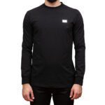 KARL LAGERFELD MEN CREWNECK LONG SLEEVE T-SHIRT BLACK