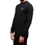 KARL LAGERFELD MEN CREWNECK LONG SLEEVE T-SHIRT BLACK - Image 2