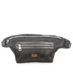 KARL LAGERFELD MEN LOGO PRINT BUMBAG BLACK