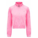 JUICY COUTURE VELOUR DIAMANTE TRACKTOP BEGONIA PINK - Image 3