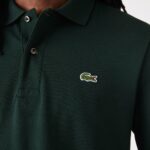 LACOSTE LONG-SLEEVES L1312 POLO GREEN - Image 3