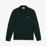 LACOSTE LONG-SLEEVES L1312 POLO GREEN - Image 4