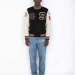 SCHOTT MEN TEDDY JACKET OXIDIZED COWHIDE LEATER BLACK/ OFF WHITE - Image 2
