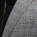 TOM FRANK MICROPATERN J. SEVEN SUIT JACKET BLACK/WHITE - Image 5