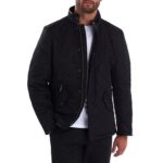BARBOUR MEN POWELL QUILTED JACKET BLACK
