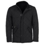 BARBOUR MEN POWELL QUILTED JACKET BLACK - Image 6