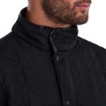 BARBOUR MEN POWELL QUILTED JACKET BLACK - Image 4