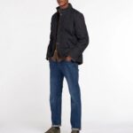 BARBOUR MEN POWELL QUILTED JACKET NAVY - Image 2
