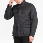 BARBOUR MEN B.INTL ARIEL POLAQUILT JACKET BLACK