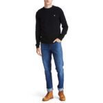 TIMBERLAND MEN LS WILLIAMS RIVER COTTON YD CREW REGULAR SWEATER BLACK - Image 4
