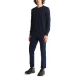 TIMBERLAND MEN LS WILLIAMS RIVER COTTON YD CREW REGULAR SWEATER DARK SAPPHIRE - Image 4