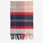 BARBOUR UNISEX INVERNESS TARTAN SCARF CRANBERRY TARTAN - Image 3